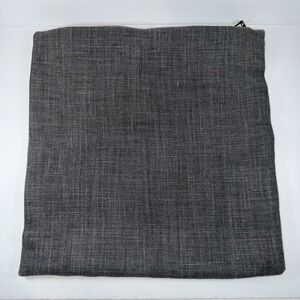 Pottery Barn Belgian Linen Libeco Throw Pillow Cover 18"x18" Ebony Dark Grey EUC